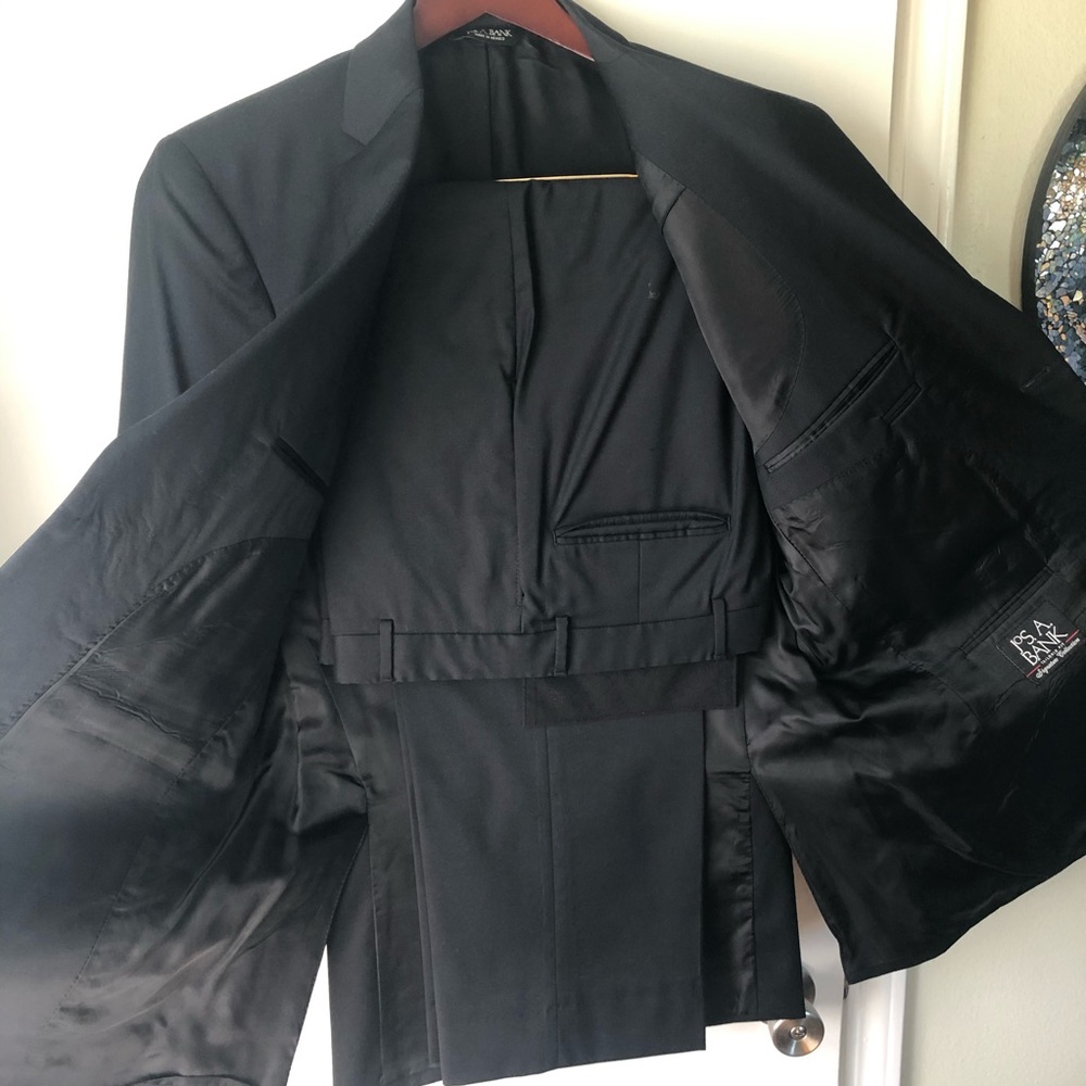Jos. A. Bank 2 Piece Black Suit